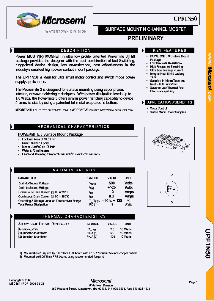 MSC1541_992164.PDF Datasheet