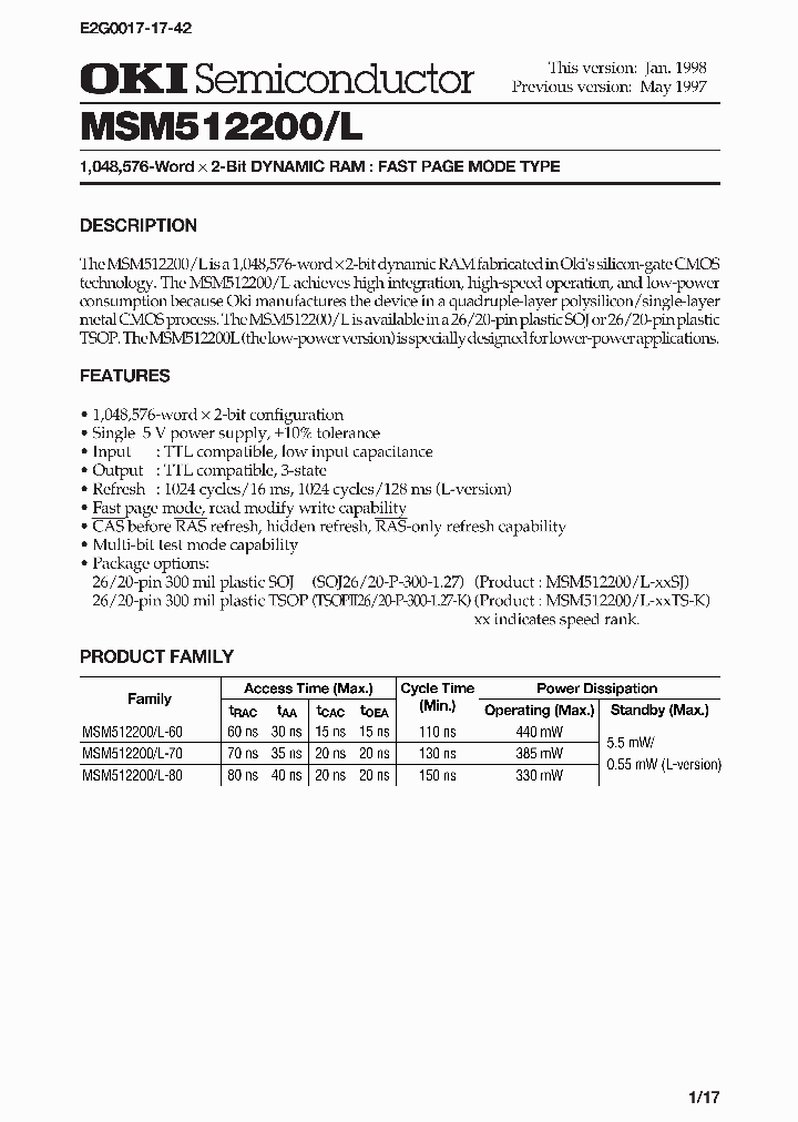 MSM512200_992260.PDF Datasheet
