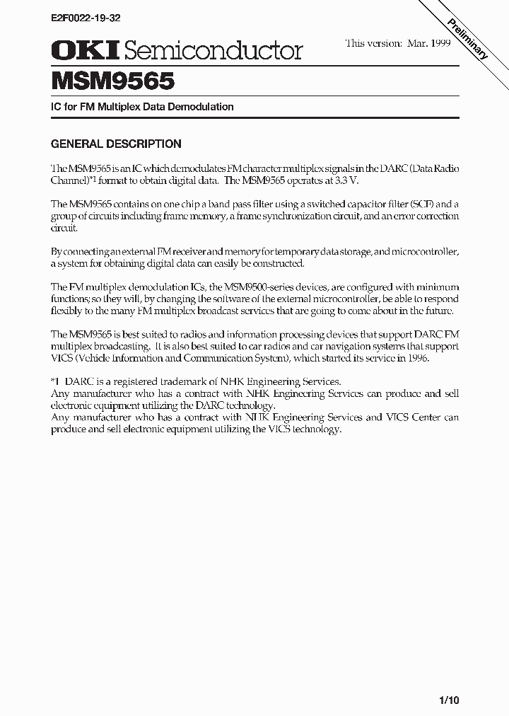 MSM9565_992587.PDF Datasheet