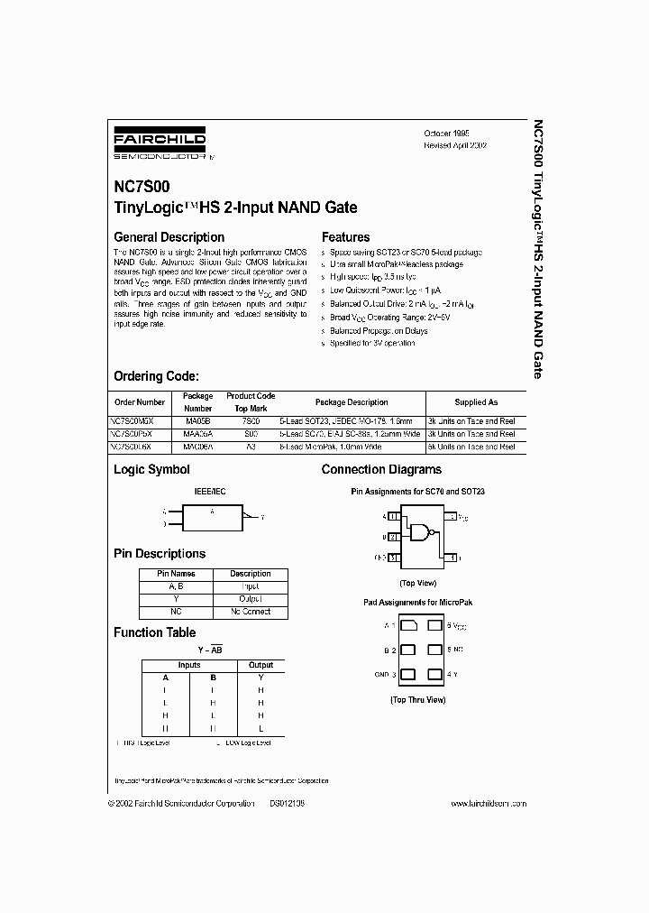 NC7S00_992774.PDF Datasheet