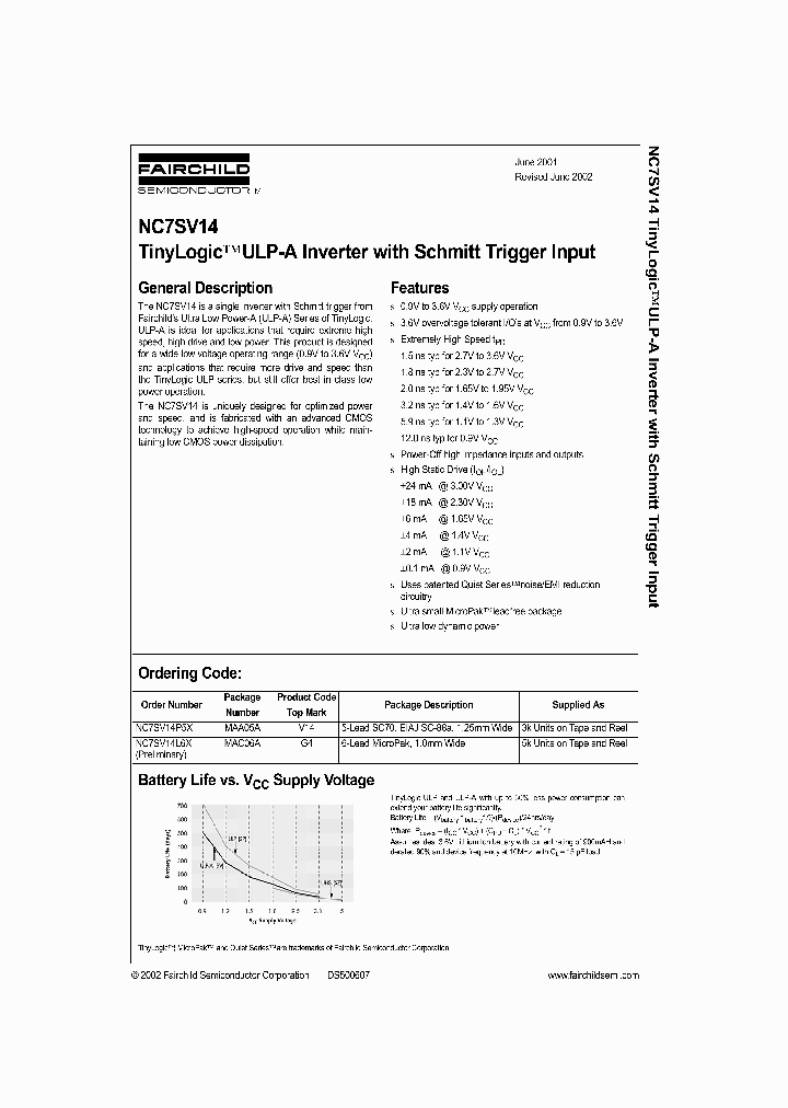 NC7SV14_992801.PDF Datasheet