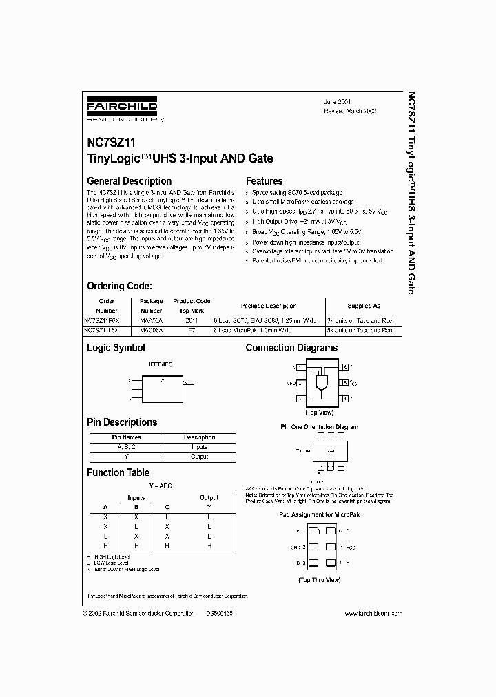 NC7SZ11_992811.PDF Datasheet