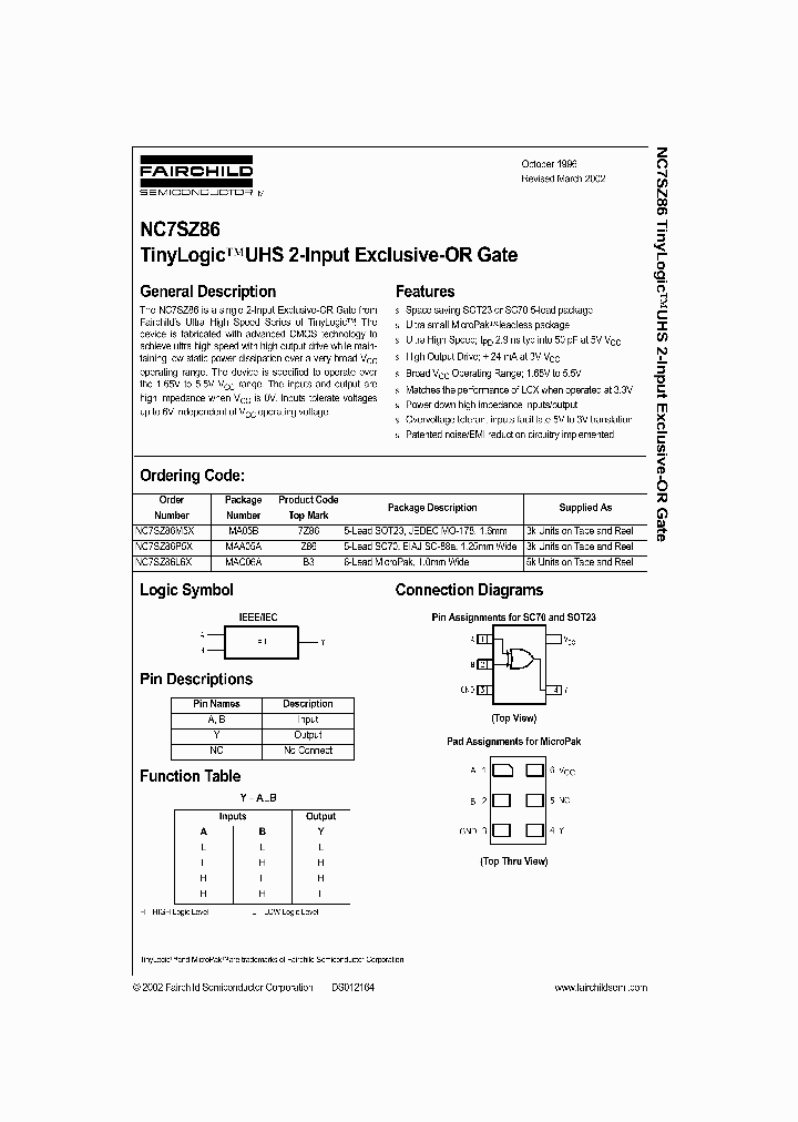 NC7SZ86_992827.PDF Datasheet