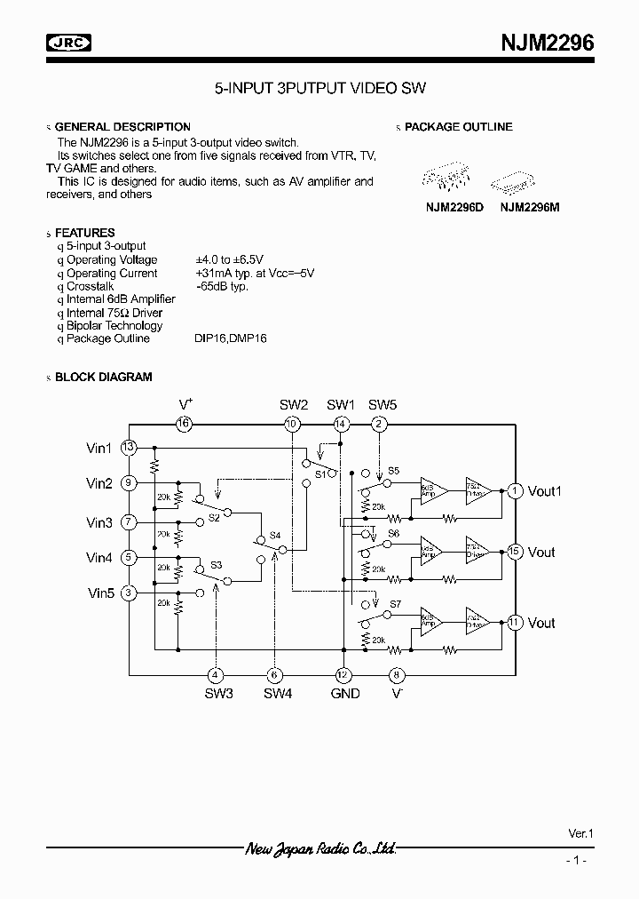 NJM2296_993100.PDF Datasheet
