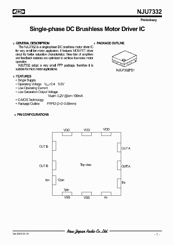 NJU7332_993340.PDF Datasheet