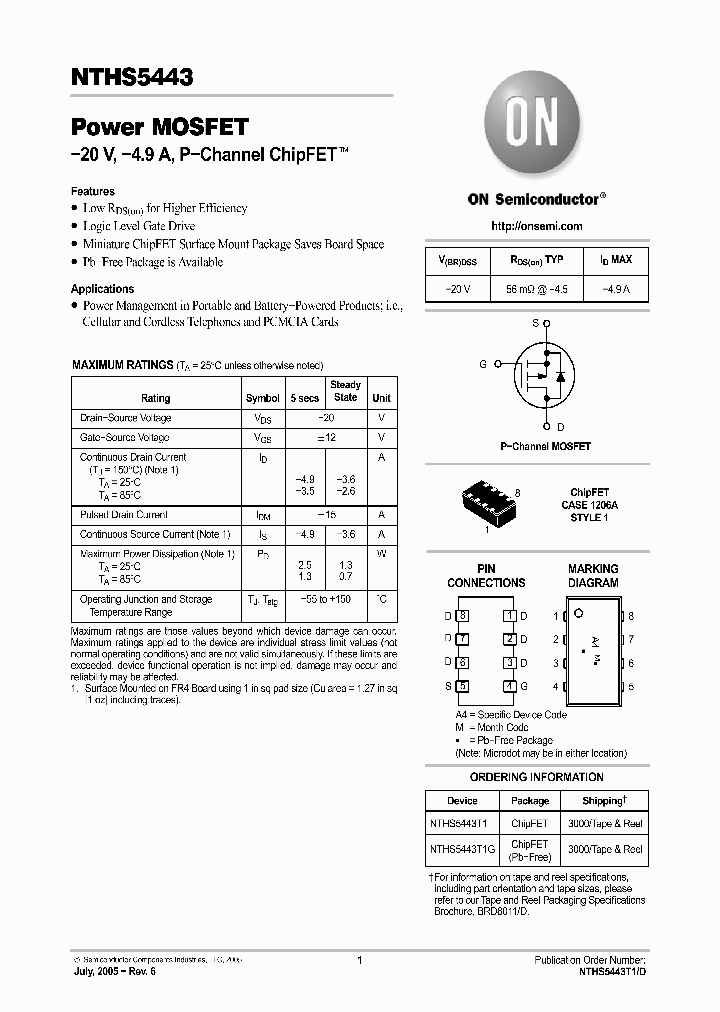 NTHS5443_994590.PDF Datasheet