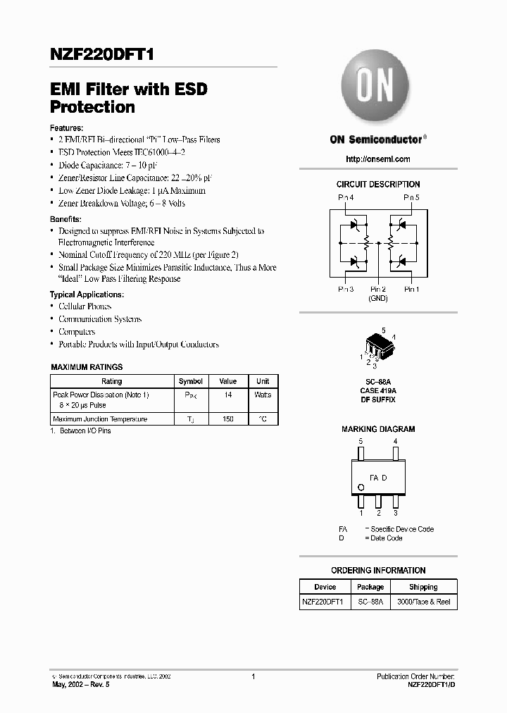 NZF220DFT1_994607.PDF Datasheet