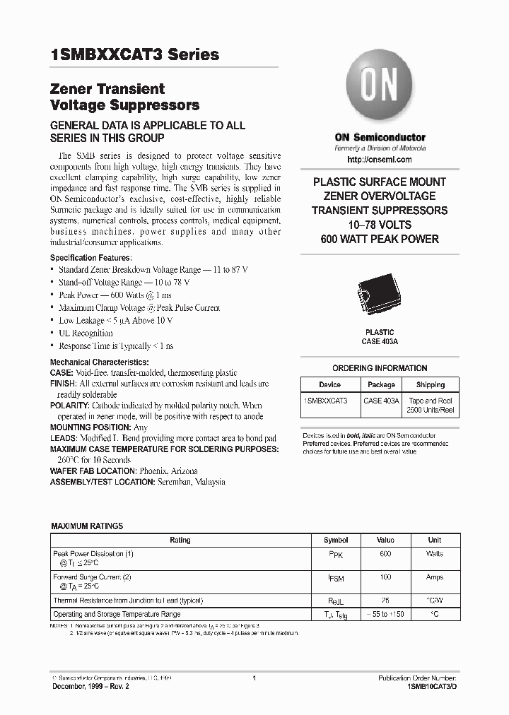 ON0029_994701.PDF Datasheet