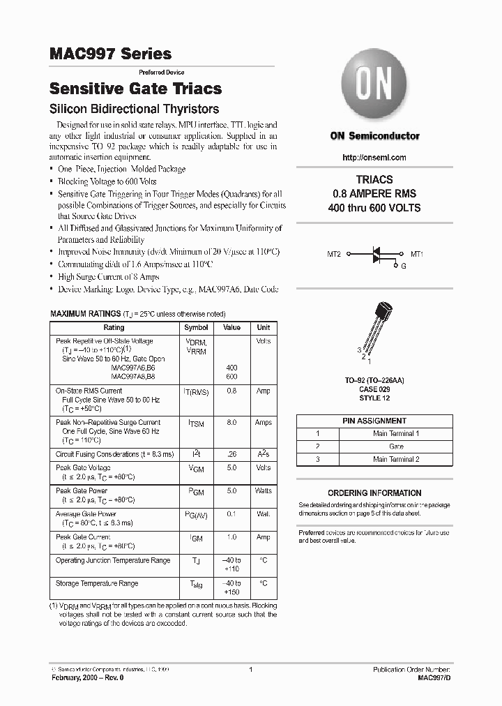 ON0392_995062.PDF Datasheet