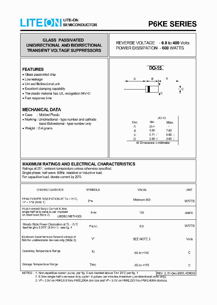 P6KE400CA_997877.PDF Datasheet
