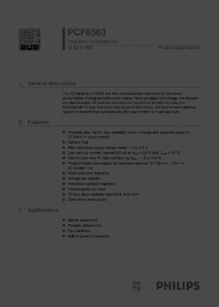 PCF8563P_998088.PDF Datasheet