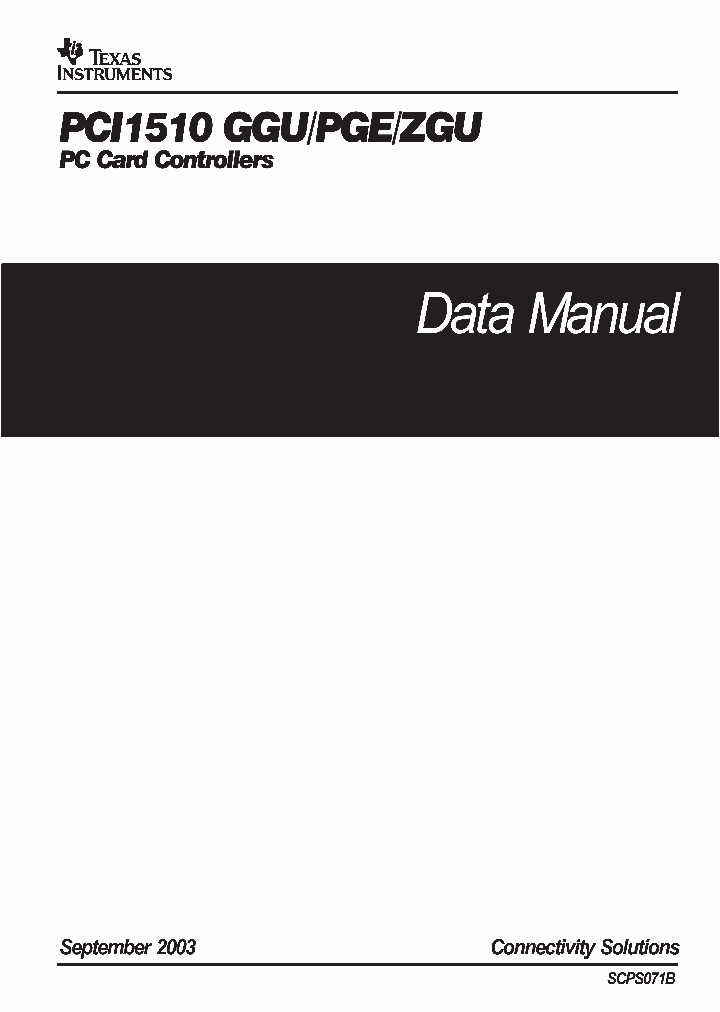 PCI1510_998115.PDF Datasheet