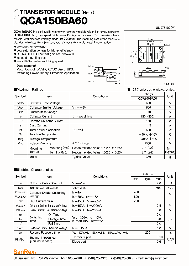 QCA150BA60_998830.PDF Datasheet
