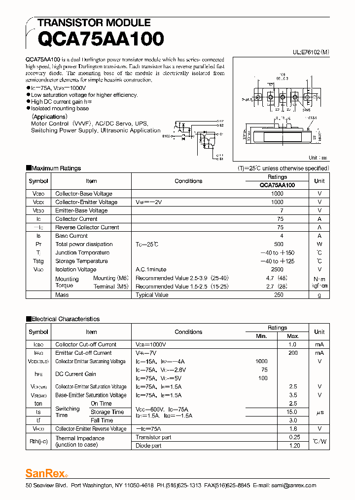 QCA75AA100_998837.PDF Datasheet