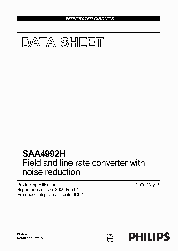 SAA4992H2_999408.PDF Datasheet