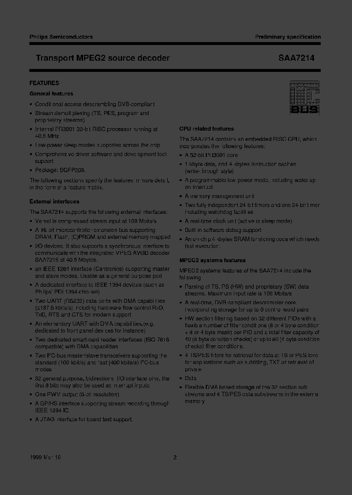 SAA7214_999428.PDF Datasheet