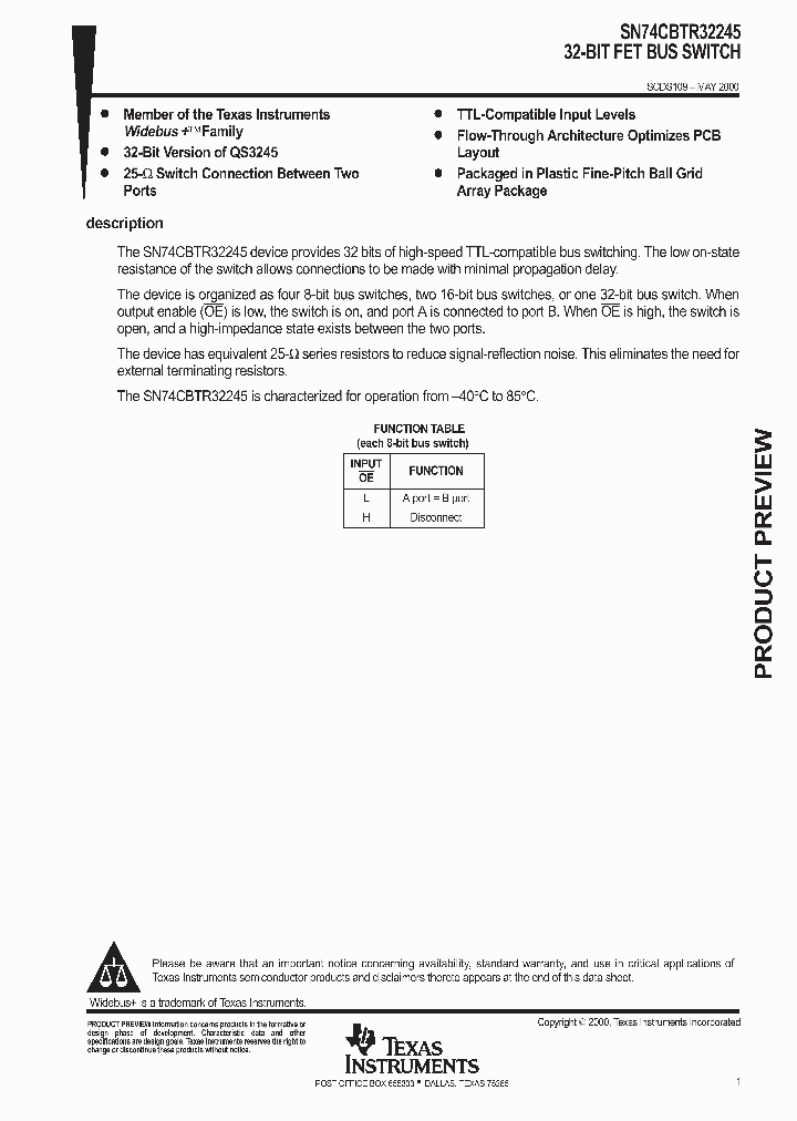 SCDS109_1000524.PDF Datasheet