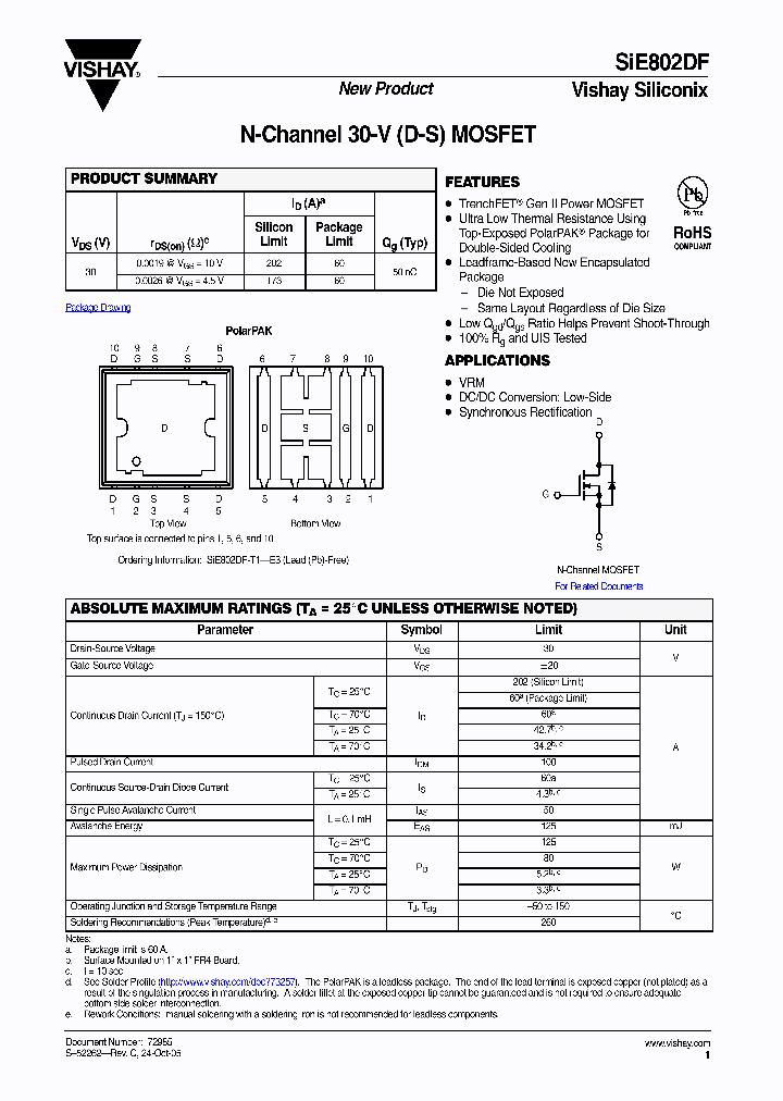SIE802DF_1002206.PDF Datasheet