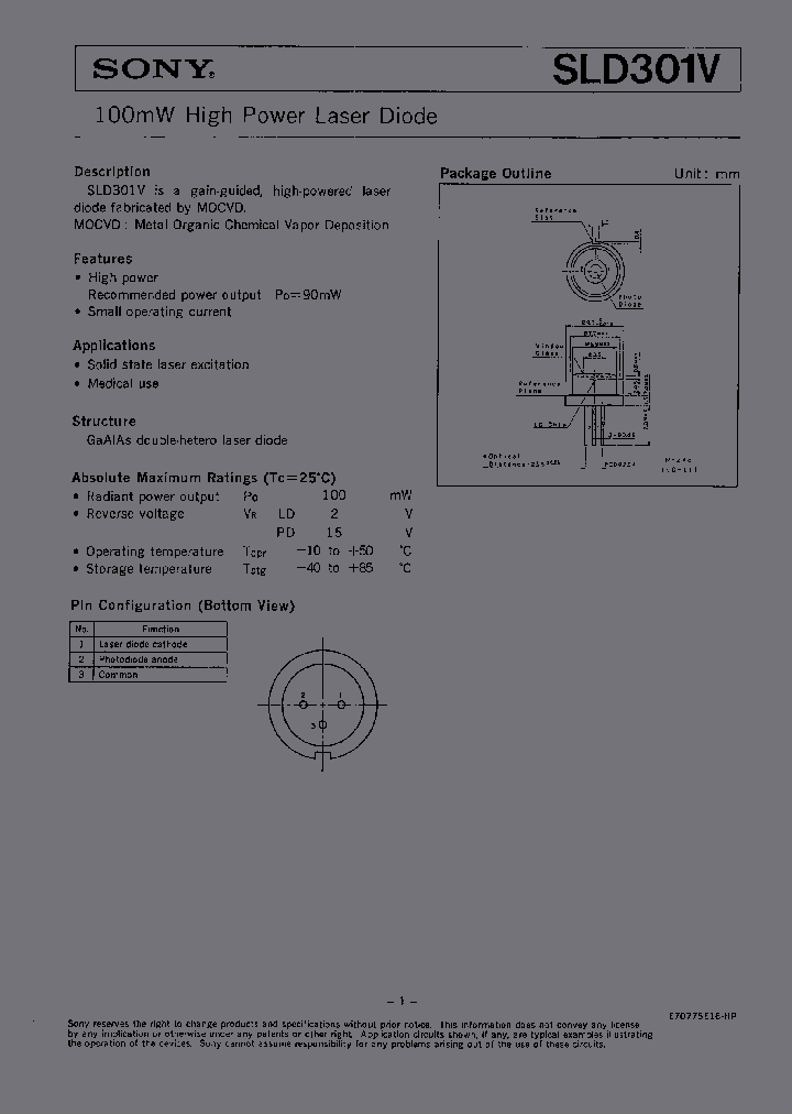 SLD301V_1002474.PDF Datasheet