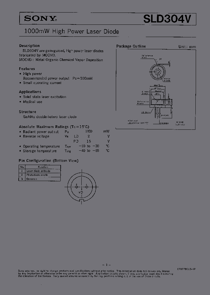 SLD304V_1002478.PDF Datasheet