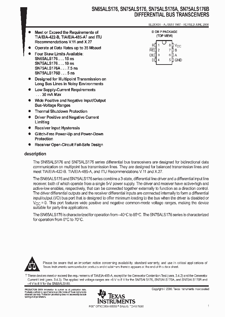 SLLS040H_1002626.PDF Datasheet