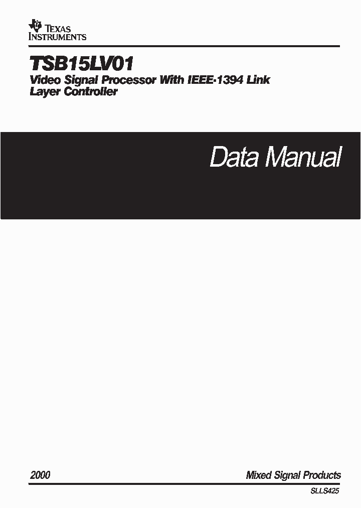 SLLS425_1002890.PDF Datasheet