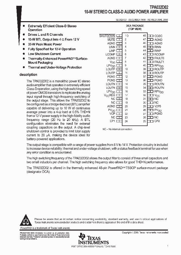 SLOS243B_1003040.PDF Datasheet