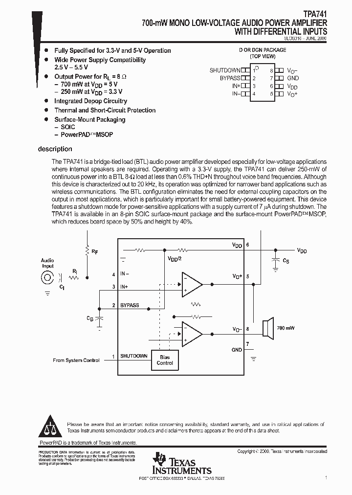 SLOS316_1003076.PDF Datasheet
