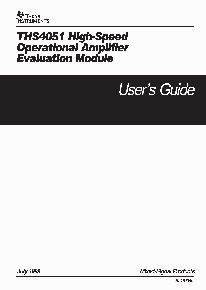 SLOU049_1003109.PDF Datasheet