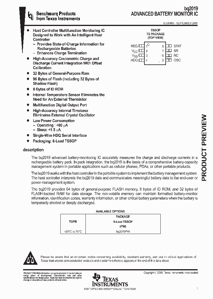 SLUS465_1003522.PDF Datasheet