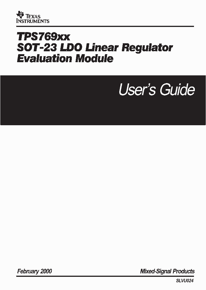 SLVU024_1003719.PDF Datasheet
