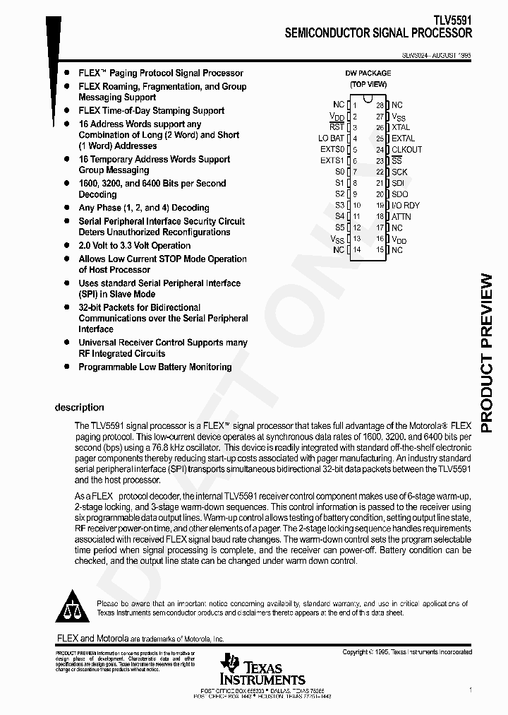 SLWS024_1003738.PDF Datasheet