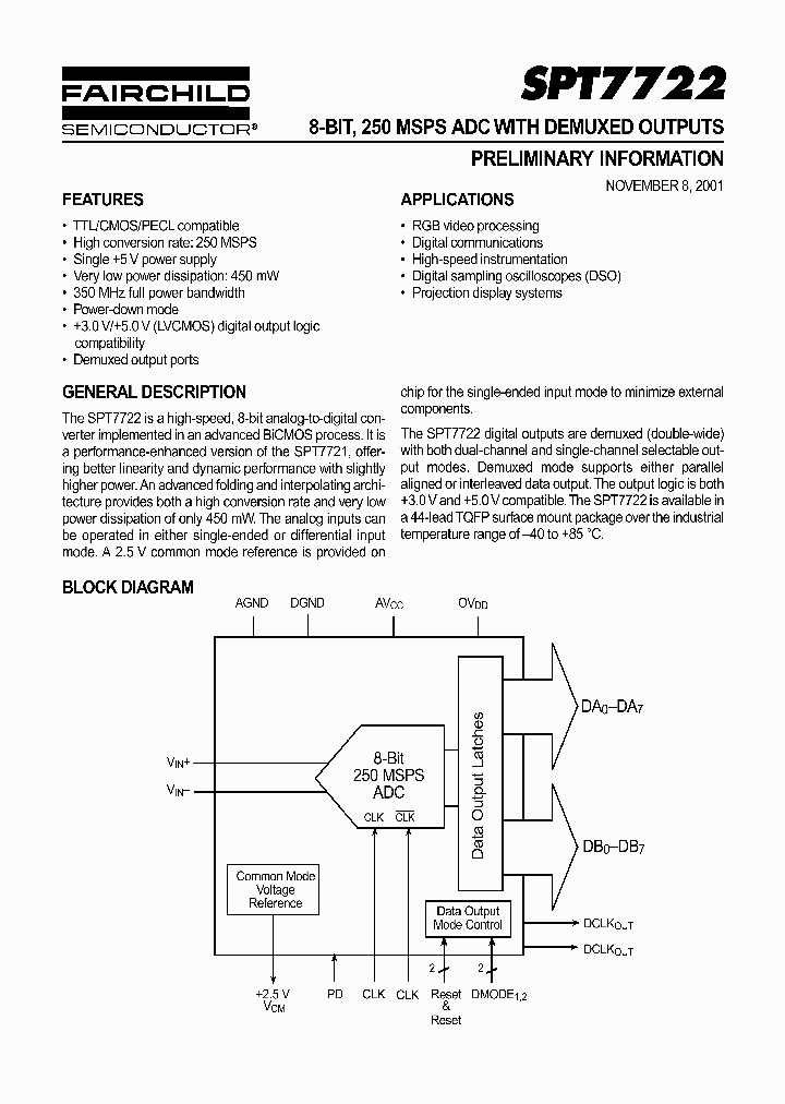 SPT7722_1004293.PDF Datasheet