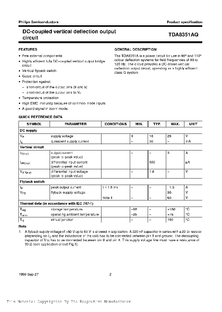 TDA8351A_1005231.PDF Datasheet