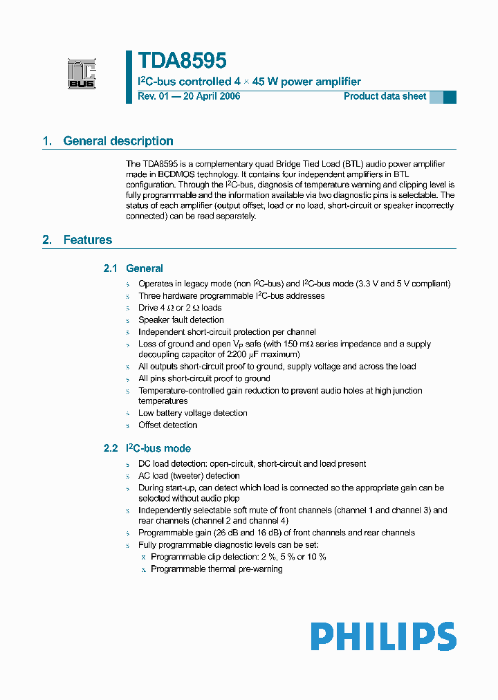 TDA8595_1005259.PDF Datasheet