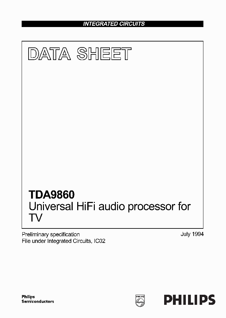 TDA9860CNV2_1005307.PDF Datasheet