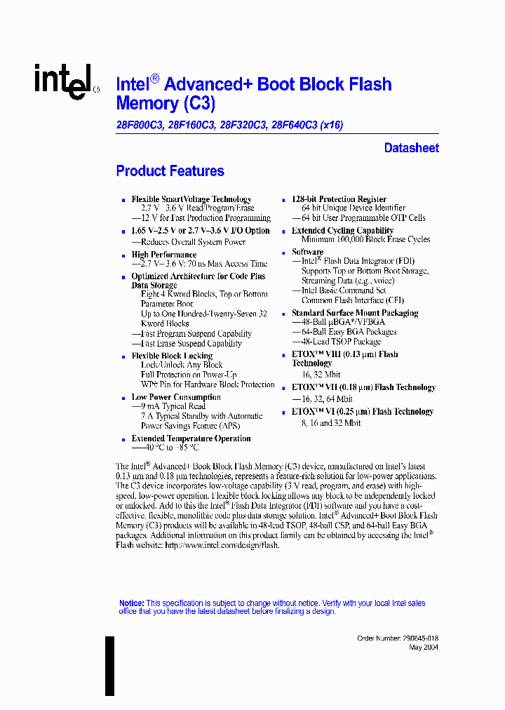 TE28F160_1005326.PDF Datasheet