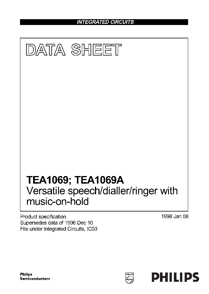 TEA1069AH_1005333.PDF Datasheet
