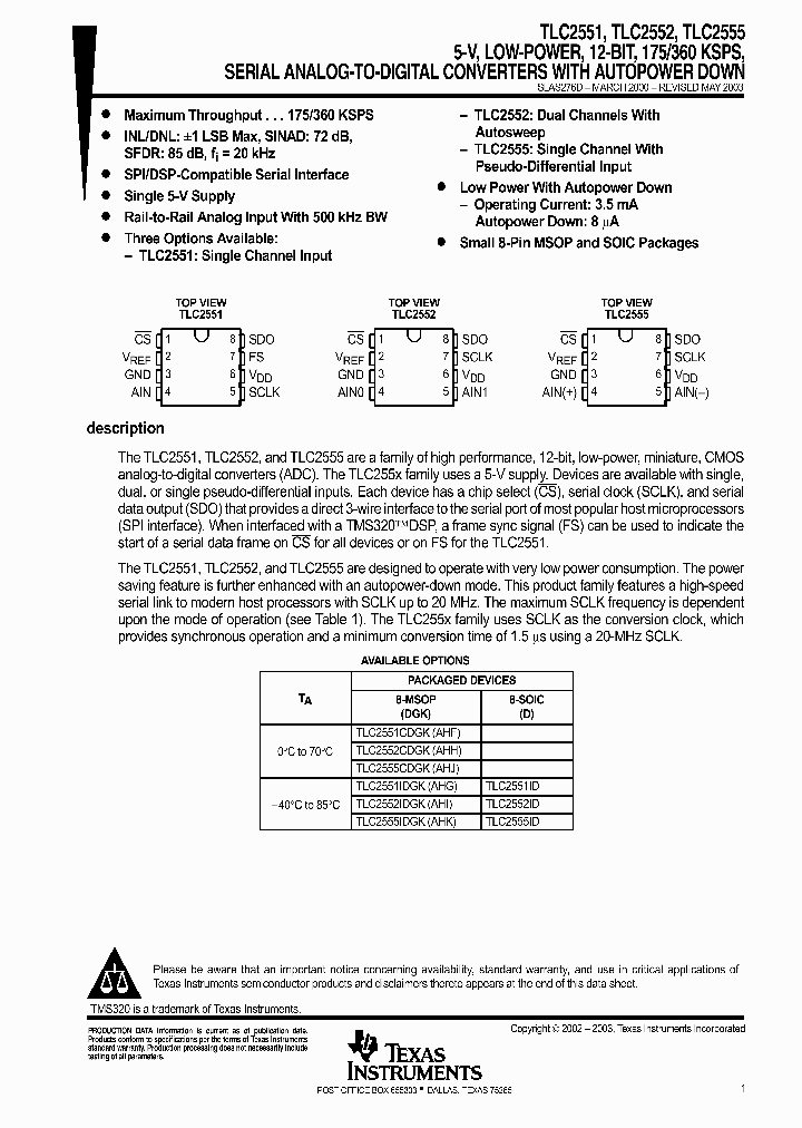 TLC2555_1005551.PDF Datasheet