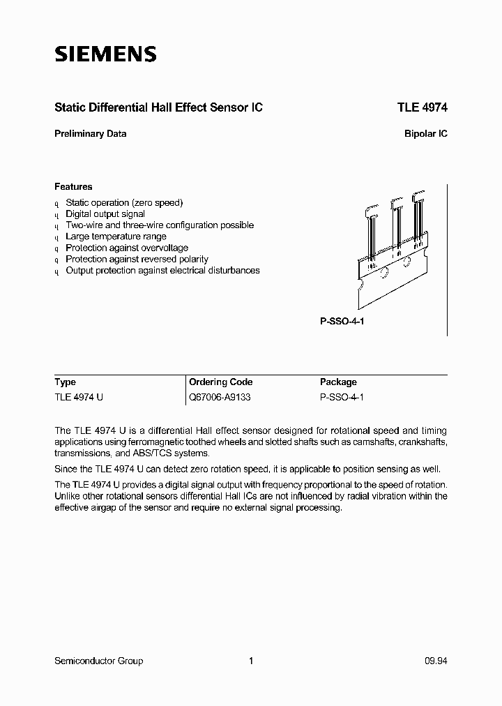 TLE4974_1005634.PDF Datasheet