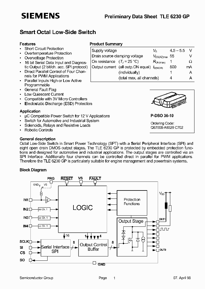 TLE6230_1005646.PDF Datasheet
