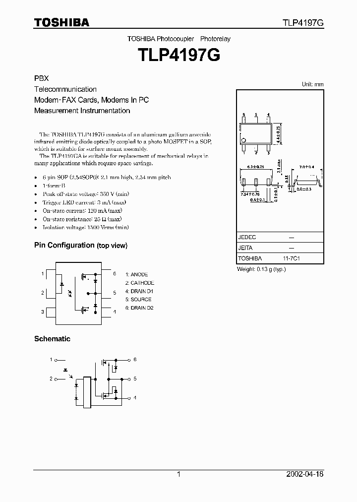 TLP4197G_1005729.PDF Datasheet