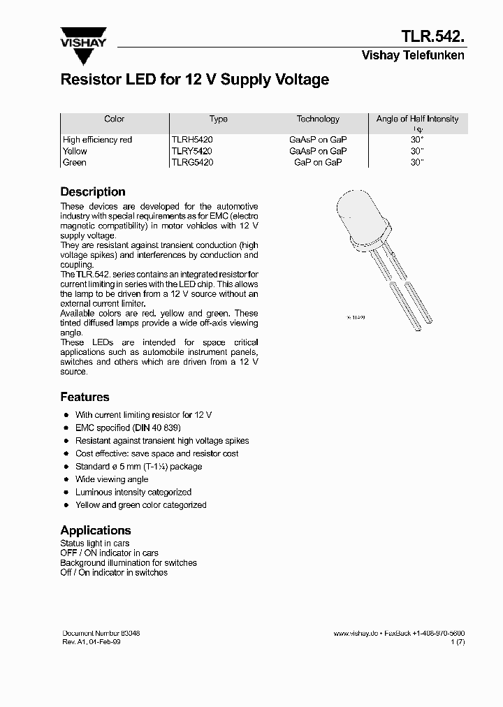 TLR542_1005740.PDF Datasheet