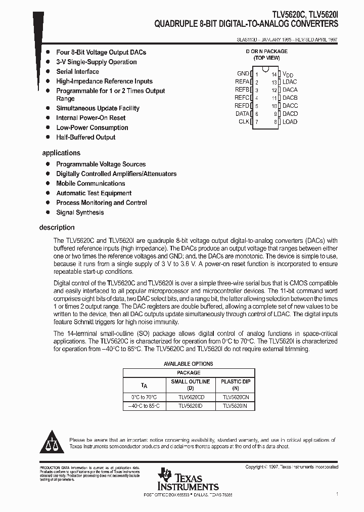 TLV5620_1005780.PDF Datasheet