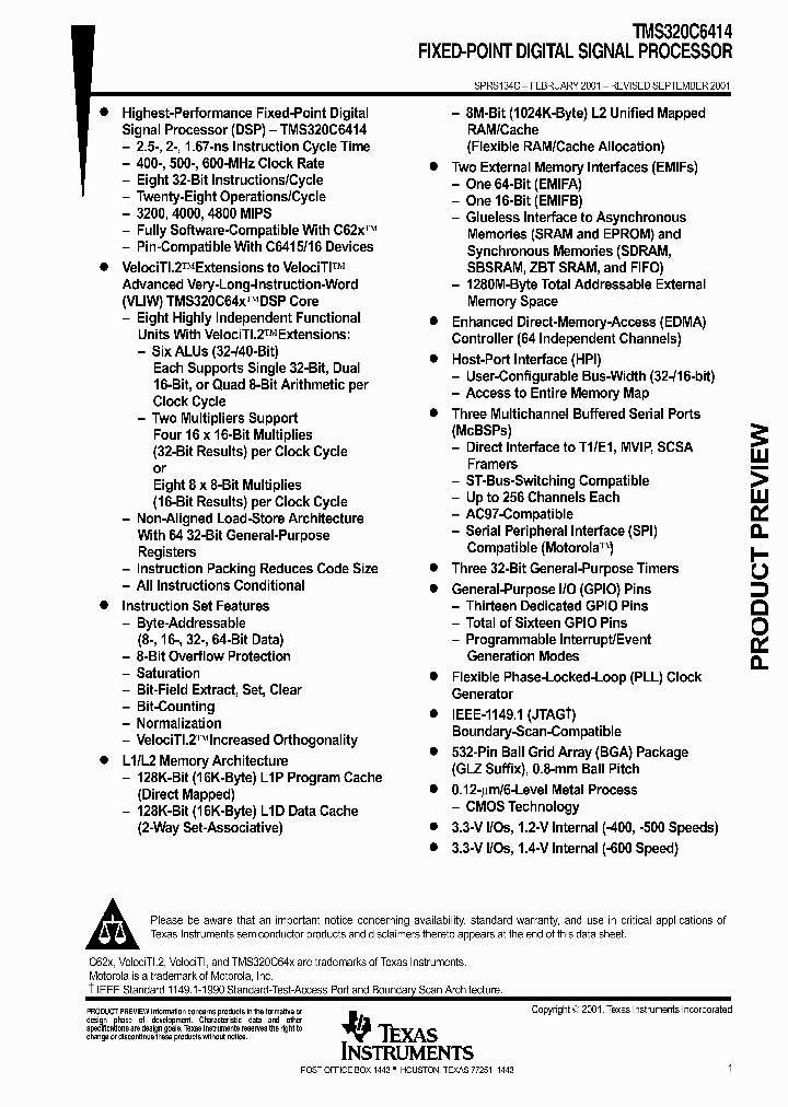 TMS320C6414_1005869.PDF Datasheet