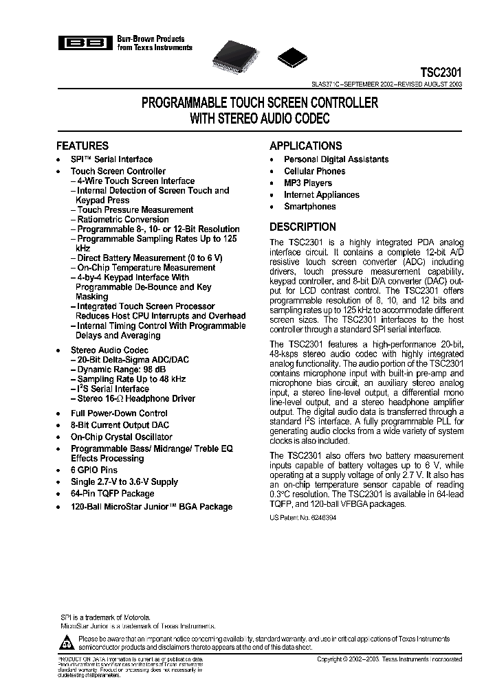 TSC2301_1006234.PDF Datasheet