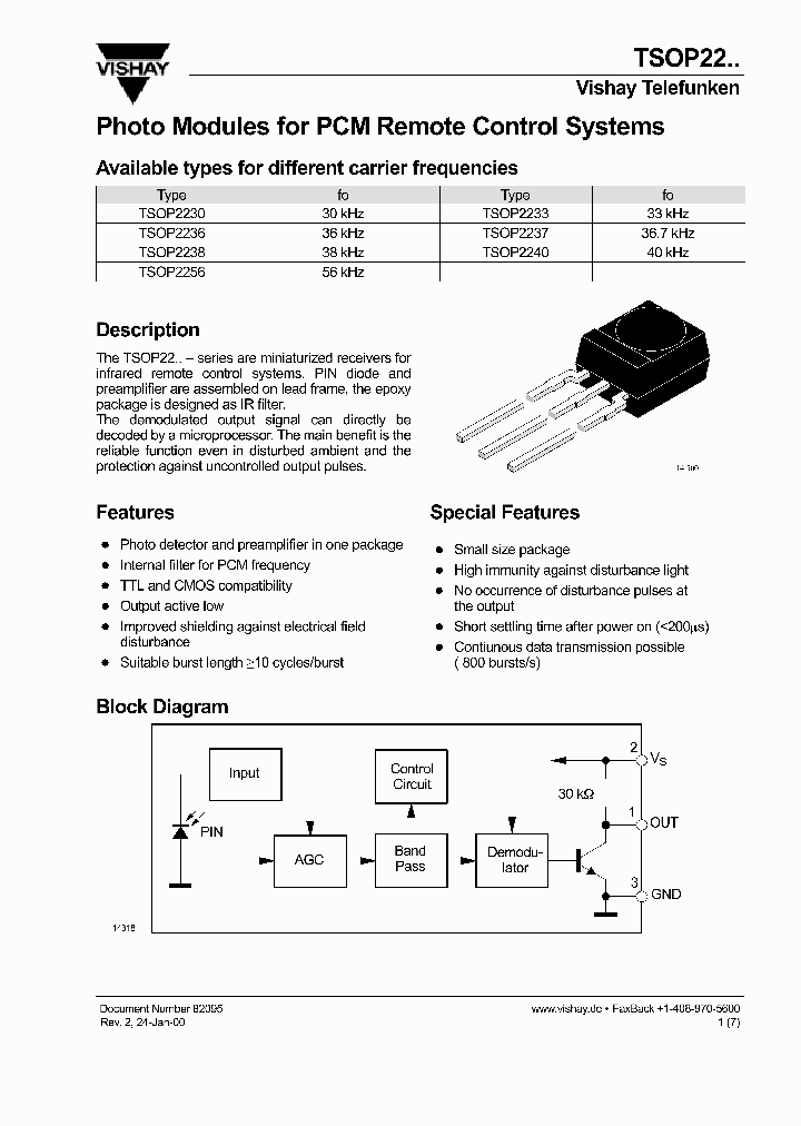 TSOP22_1006352.PDF Datasheet