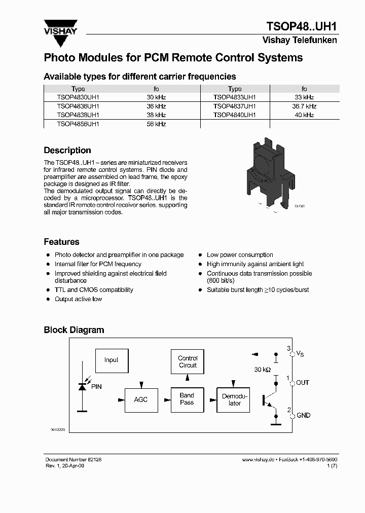 TSOP48UH1_1006390.PDF Datasheet