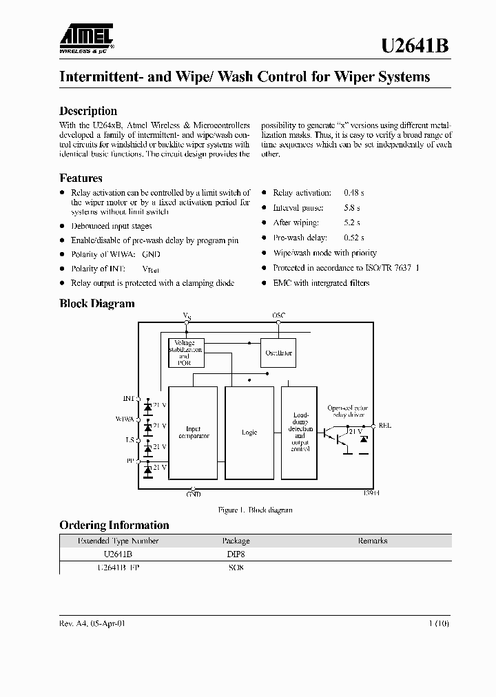 U2641B_1006530.PDF Datasheet