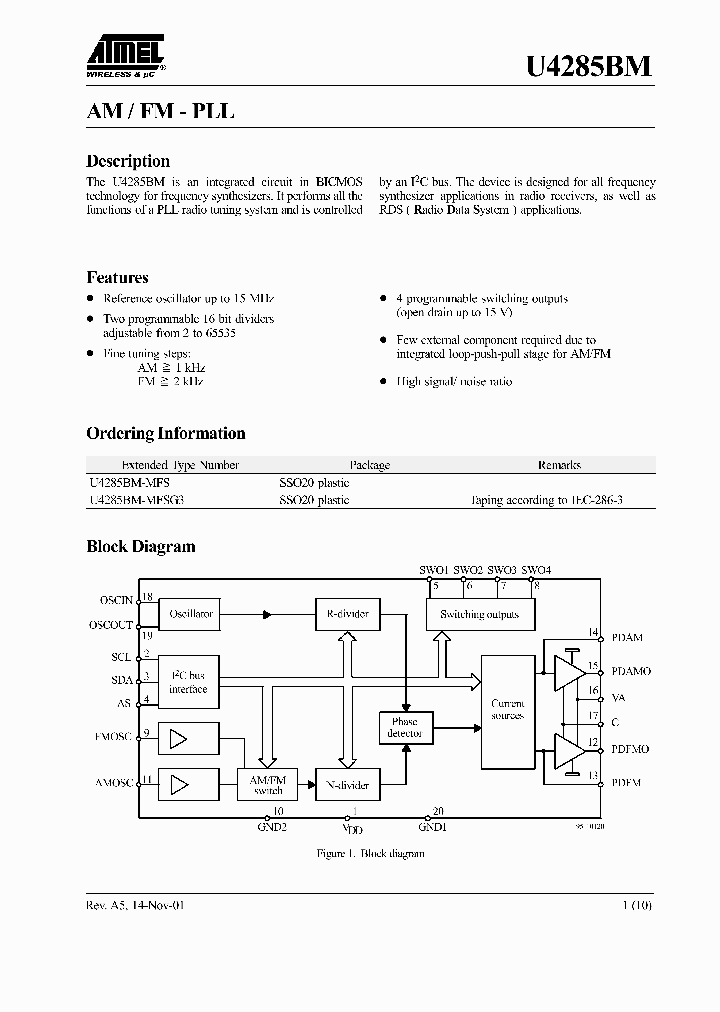 U4285BM_1006610.PDF Datasheet